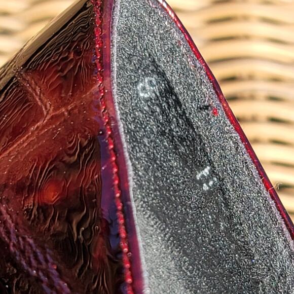 Stuart Weitzman Crocodile Patent Wedges Size 8N - Picture 10 of 11